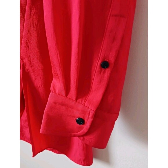 Rag & Bone Womens Debbie Long Sleeve Faux Wrap High Low Top Size L - Picture 4 of 11